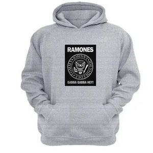 Genérico - Polerón Canguro Ramones Gris Claro Talla Xl Unisex