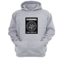 Genérico - Polerón Canguro Ramones Gris Claro Talla Xs Unisex