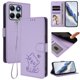 thumbnail image 2 of Motorola Edge 70 Fusion Funda Billetera con Estampado de Gato, Lila Claro, 2 of 6