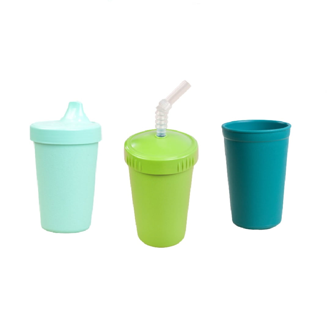 Replay Recycled - Set 3 Vasos Menta Verde Limon Verde Azulado