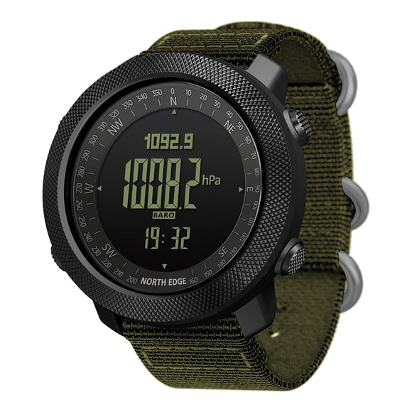 Reloj deportivo NORTH EDGE Apache Tactical para hombre (verde)