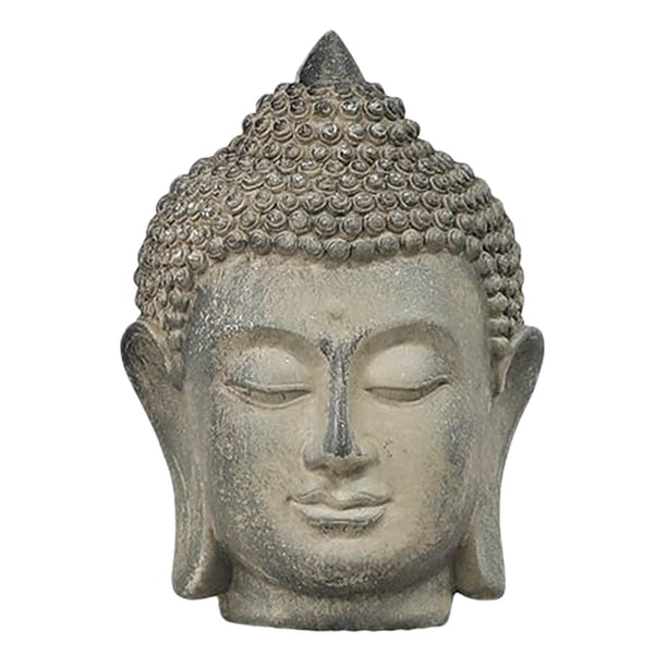 Estatua De Cabeza De Buda, Figura Decorativa Para Mesa De Oficina, Escultura De Meditación