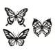 thumbnail image 3 of Arte De Pared De Mariposa De Metal De 3 Unidades Para Dormitorio Exquisita Decoración Rústica, 3 of 5