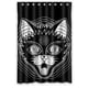 thumbnail image 1 of Cortina de ducha con diseño de lobo de dibujos animados, juego de cortina de baño con ganchos, tamaño 48 x 72 pulgadas, 1 of 3