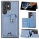 thumbnail image 4 of Funda Billetera Tejida para Samsung Galaxy S23 Ultra con Soporte y Tarjetero Azul, 4 of 4