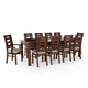 thumbnail image 2 of Juego de Comedor Sevilla 10 Sillas Nogal Mesa Rectangular Madera, 2 of 5