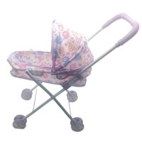 Magideal - Cochecito De Bebé Plegable Para Muñecas, Carrito Interactivo Para Niñas, Regalo Para Juego De Simulación, Juguete Para Niños, Niñas Y Niños Pequeños Púrpura