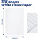 thumbnail image 3 of Simetufy, 115 hojas de papel de seda blanco para bolsas de regalo y embalaje, 3 of 3