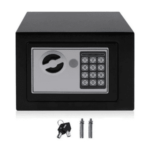 Crusec - Caja Seguridad Fuerte Digital Llave Teclado Numérico