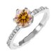 thumbnail image 1 of Anillos de Moissanita de Oro Blanco de 18K de 1 Uds para Mujer Regalo Color D Claridad VVS1 Anillos de Diamante Anillo de Plata Esterlina 925 Joyería Anillos de Compromiso de Moissanita con, 1 of 6