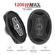 thumbnail image 2 of Kit 2 Parlantes Auto 6x9 Ovalados 1200w Coaxial 5 Vías Hifi, 2 of 2