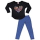 thumbnail image 5 of Pijama Niña Estampado Corazón negro 6, 5 of 8