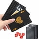 thumbnail image 1 of Cartas De Juego Impermeables Negras 2 Mazos Con Dados, 1 of 7