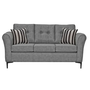 Colbox - Sofá Centauro 3 Cuerpos-Met Tela Gris Medio