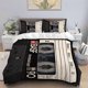 thumbnail image 1 of 3pcs BASF Tape Pattern Printed Bedding Set Soft Light Beige-Friendly Polyester Fabric, 1 of 1