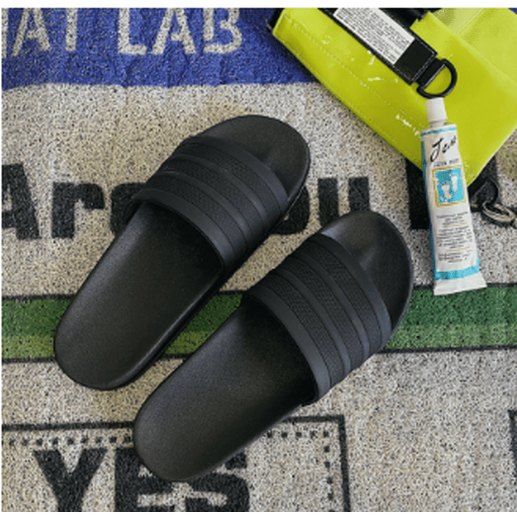 Samia - Sandalias Mujer Goma Negras 39-40