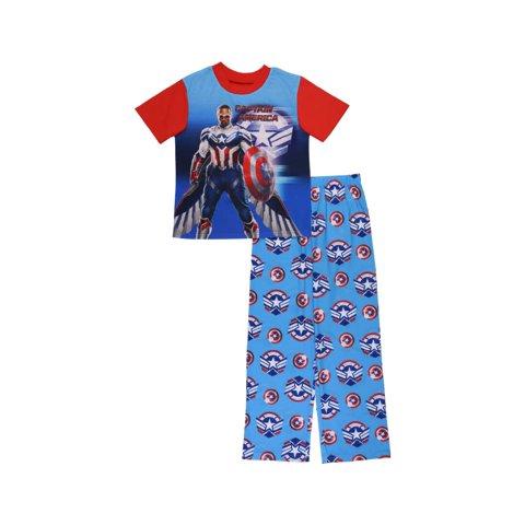 Set De Pijama Marvel Avengers Captain America Black Panther Boys
