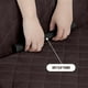 thumbnail image 3 of Funda de sofá Utopia Bedding reversible para 3 plazas, color chocolate, 3 of 3