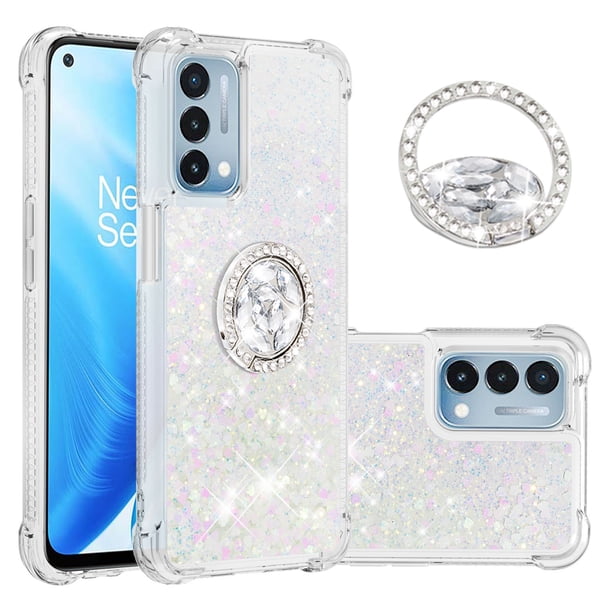 Funda Para Oneplus Nord N200 5g Con Brillo Líquido, Protección Completa Y Soporte De Anillo Giratorio