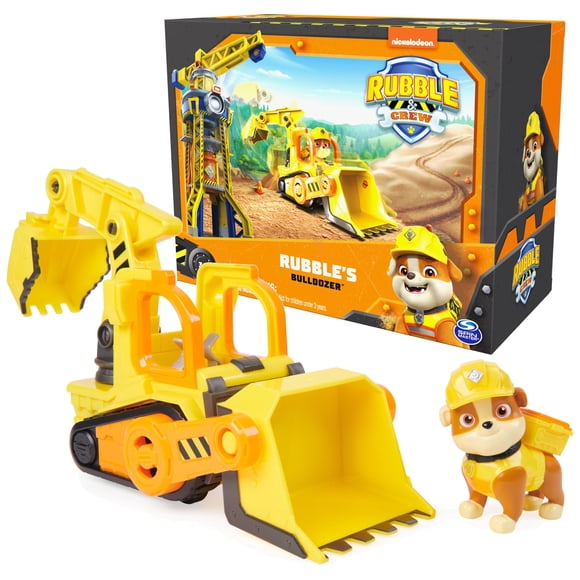 Toy Truck Rubble & Crew Rubble's Bulldozer con figura de acción