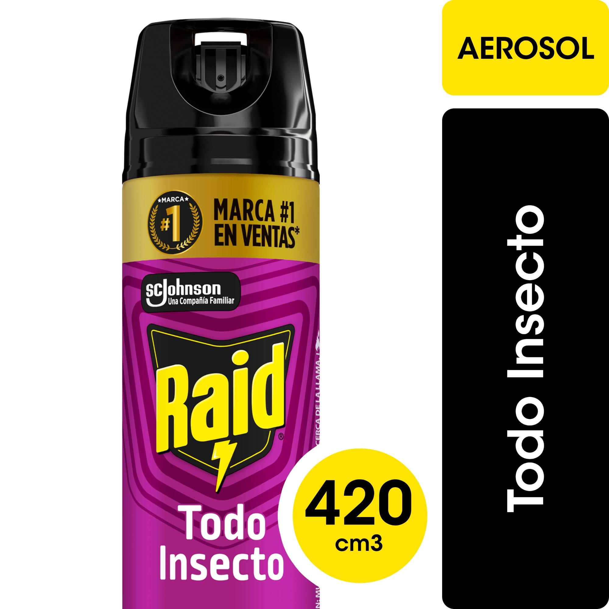Insecticida Aerosol Mata Todo Insecto Lata 420 ml Raid