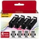 thumbnail image 1 of Cartuchos de tinta Couleuris PGI-280 XXL PGBK, paquete de 4 unidades para Canon, 1 of 7
