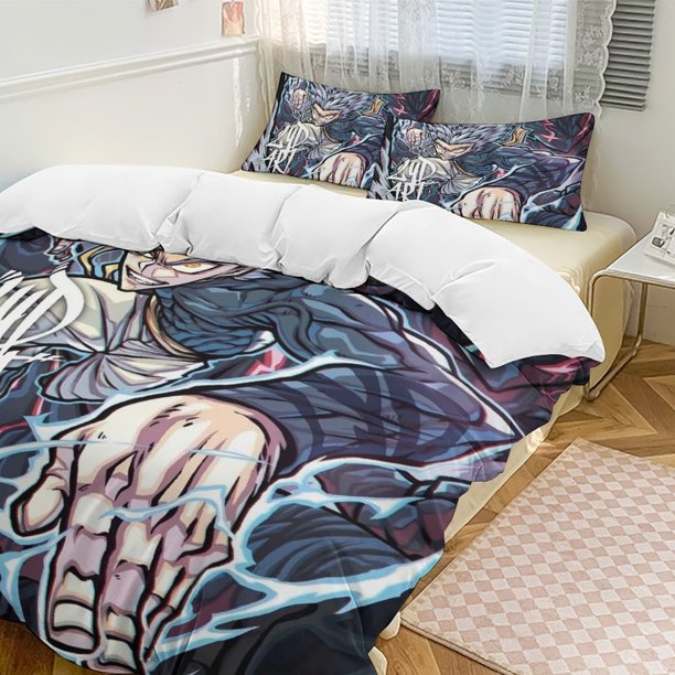 One-Punch Man Anime Home Bed 3-piece Set Classic Japanese Anime Polyester Wash Student Dormitory Set