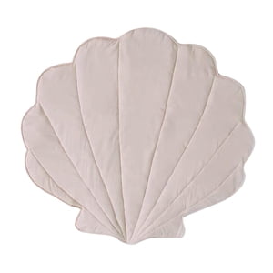 Magideal - Alfombra Con Forma De Concha Para Juegos De Bebé, Suave Y Plegable, De Algodón, Para Gatear, Para Decoración De Sala De Estar Y Entrada. Caqui