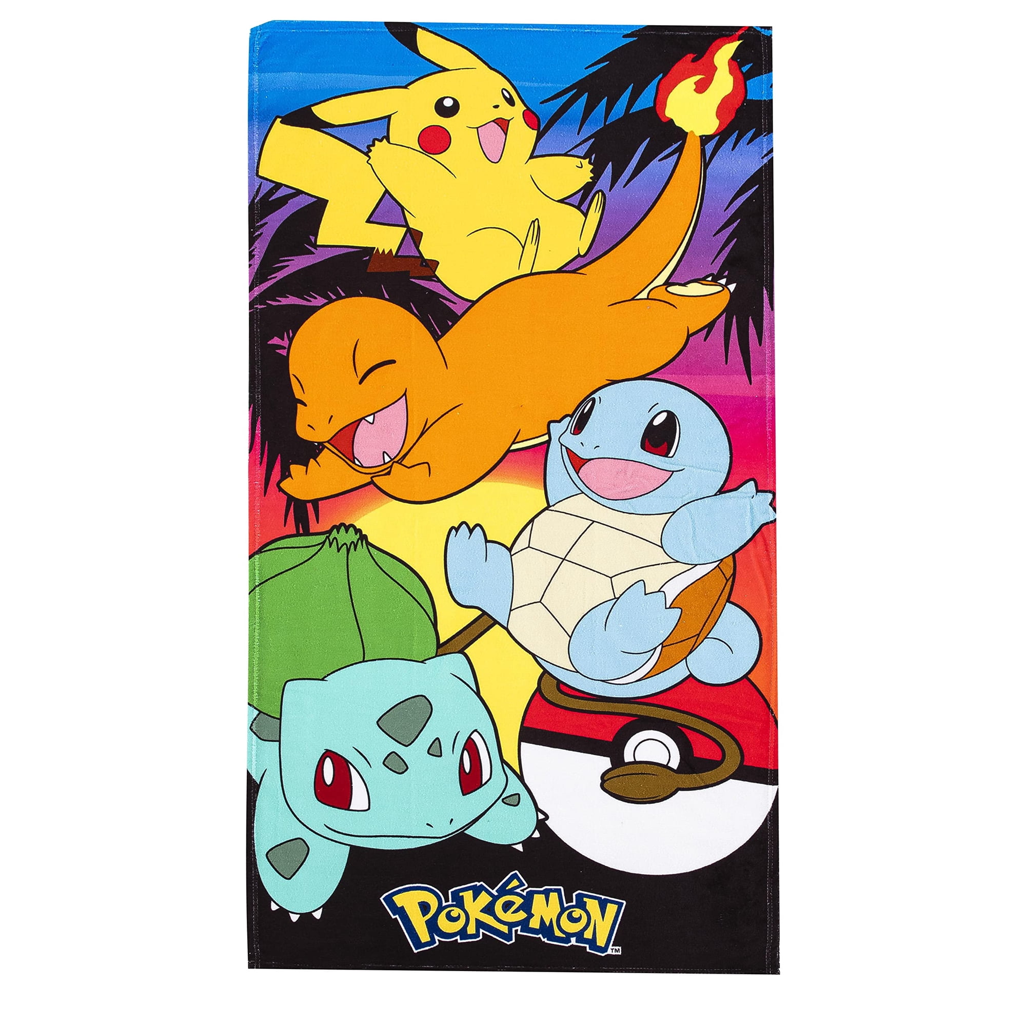 Toalla De Playa Northwest Pokemon Pikachu Charmander Squirtle