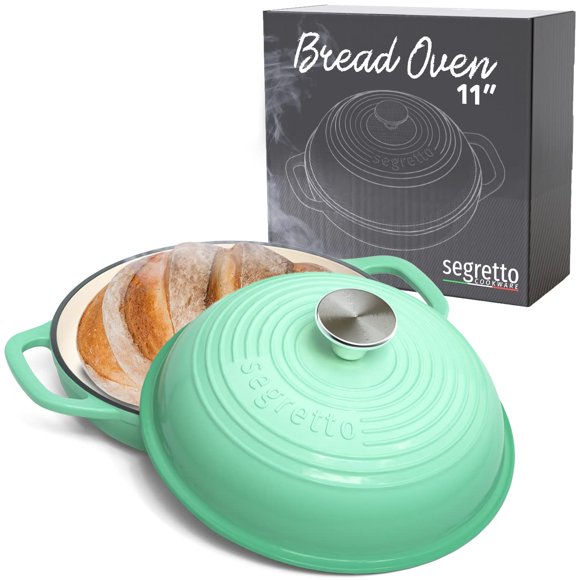 Molde para Pan Segretto 28 cm Hierro Fundido Esmaltado Verde