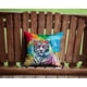 thumbnail image 2 of Cojín White Tiger 14x14, 2 of 5