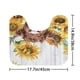 thumbnail image 1 of 1pc/4pcs Sunflower & Cow Pattern Bath Rugs and Shower Curtain Set - Waterproof, Non-Slip, U-Shaped Toilet Mat, Toilet Cover, and Bathroom Accessories - Home Decor, 1 of 5