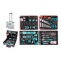 Total - Juego De Herramientas De 147 Piezas En Maletín De Aluminio Thkthp21476