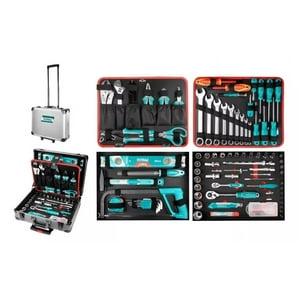 Total - Juego De Herramientas De 147 Piezas En Maletín De Aluminio Thkthp21476