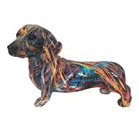 Bothyi - Adorno De Perro Salchicha, Estatua Artística De Animal Para Armarios, Estantes, Armarios De Dormitorio