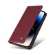 thumbnail image 2 of Funda Billetera de Cuero para iPhone 15 Pro con Tarjetero y Soporte - Tapa Magnética Rojo, 2 of 6