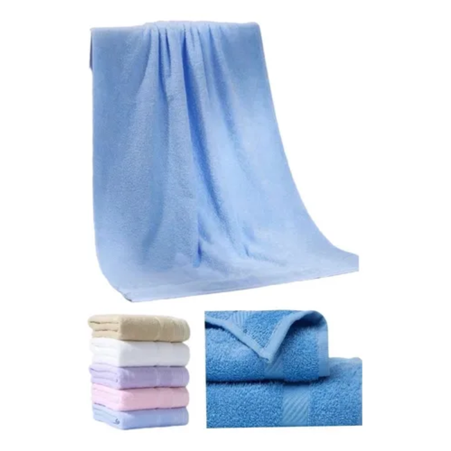Genérico - Set 6 Toallas De Baño Algodón 140X70 Cm Liso Stj-5