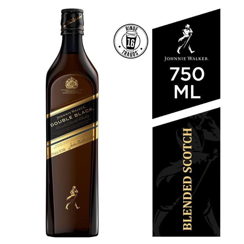 Whisky Double Black 40° Botella 750 ml Johnnie Walker