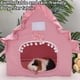 thumbnail image 3 of Tienda para conejitos Copfeu 35x25x38 cm Casa de hámster rosa, 3 of 9