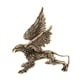 thumbnail image 1 of Estatua de latón, 11,5 x 13 cm, decoración animal, adorno, pequeña escultura, oficina en casa, decoración de escritorio, regalo de inauguración de la, 1 of 5