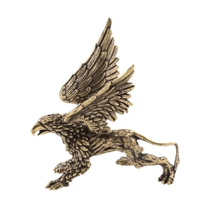 Magideal - Estatua De Latón, 11,5 X 13 Cm, Decoración Animal, Adorno, Pequeña Escultura, Oficina En Casa, Decoración De Escritorio, Regalo De Inauguración De La