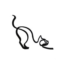 Genérico - Figura Escultura Gato Decoración