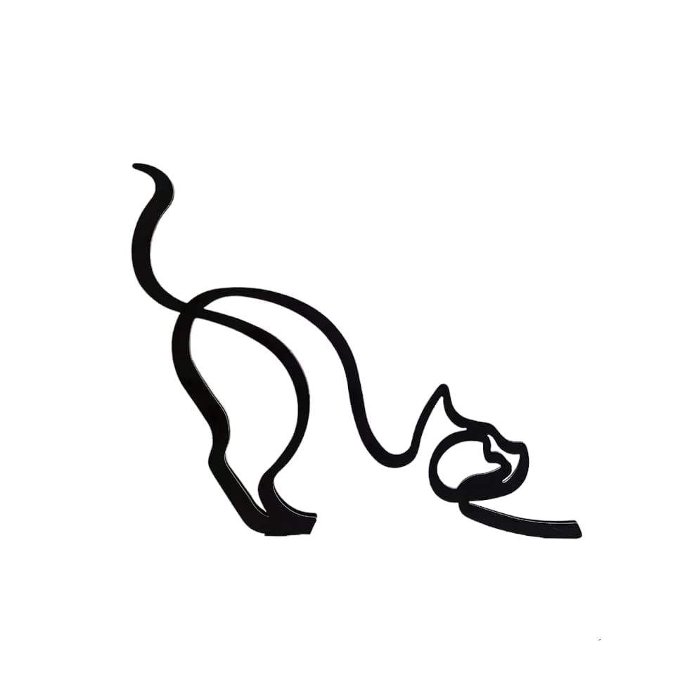 Genérico - Figura Escultura Gato Decoración