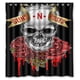 thumbnail image 1 of Cortina de ducha Guns N' Ro, juego de cortina de baño con ganchos, tamaño 66 x 72 pulgadas, 1 of 3