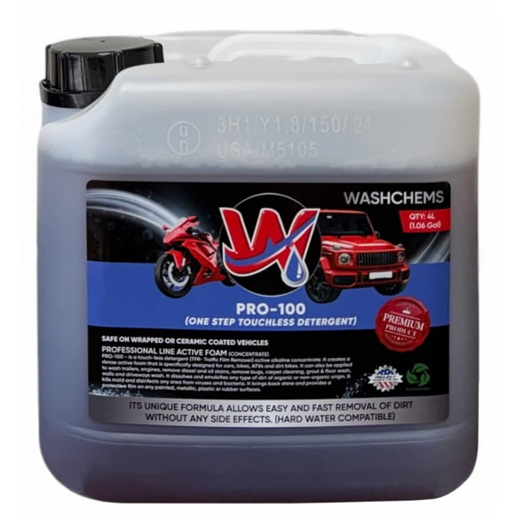 Detergente para lavado de autos Wash Chems Pro 100 Touchless 4 L Heavy-Duty
