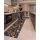 thumbnail image 1 of Set 2 Piezas Alfombra de Cocina Goma Antideslizante Diseño Estampado, 1 of 6