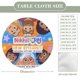 thumbnail image 2 of Nikhil y Jay-theme Fitted Round Tablecloths Elastic Edged Table Covers Waterproof Table Cloth for Kitchen Holiday Party Tables Decor 120cm, 2 of 6