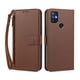 thumbnail image 1 of Funda Tipo Billetera para OnePlus Nord N10 5G con Soporte y Bolsillo con Cierre Marrón, 1 of 1