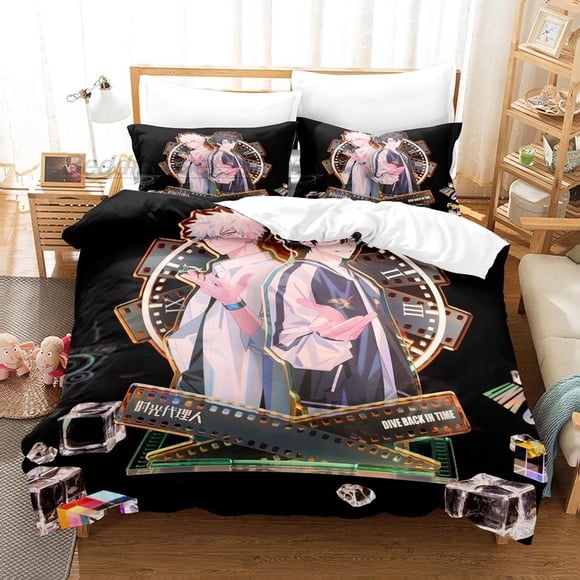 Link Click Bedding Set Bed Set Aldult Kid Bedroom Duvetcover Sets Kawaii