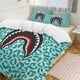thumbnail image 1 of Blue Leopard Bape Shake Camo Comforter Set Soft 3 Pcs Twin Bedding Sets Thicken for All Season, 1 of 5